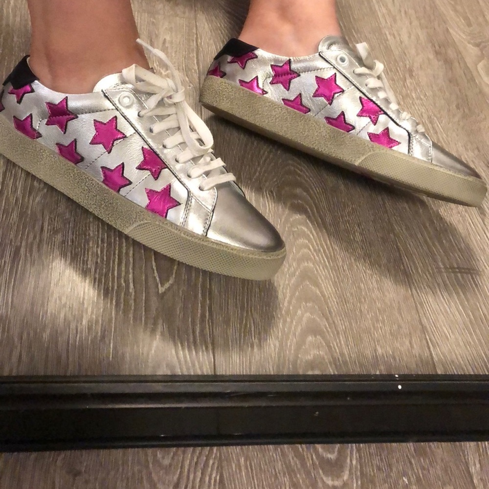 🛑 SOLD❗️NEW Saint Laurent SL06 20 Star Sneakers - Picture 2 of 7